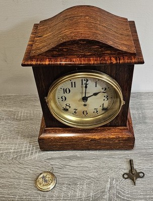 !WORKING RESTORED! Antique Seth Thomas Adamantine Rosewood 8 Day Mantle Clock