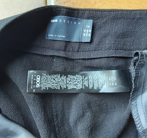 ASOS tall: weichfließende Leinenhose, Wideleg, schwarz, Gr. 44/46! extra lang!! - Bild 11 von 16