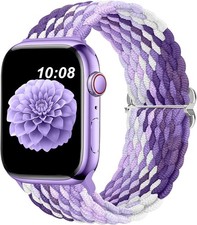 Stretchy Braided Strap Compatible with Apple Watch Series 7 38mm 40mm