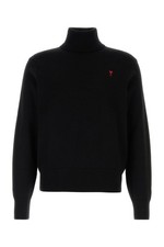 AMI Black Wool Sweater New Authentic
