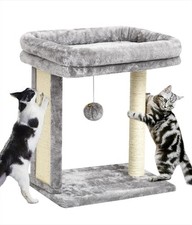 Cat Tree with Scratching Post for Indoor Cats, Scratching Board with Perch, Cat
