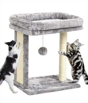 Cat Tree with Scratching Post for Indoor Cats, Scratching Board with Perch, Cat