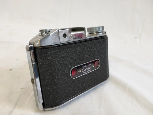 Fotocamera Bencini Comet's 3x4 Vintage con custodia originale - Picture 2 of 9