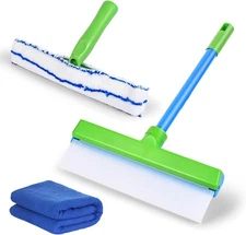 Recyclable Silicone Window Squeegee Kit Glass Shower Car Mirror Cleaning