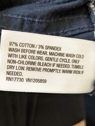 Cat & Jack Pull On Pants Boys Size 10 2 Pair Navy and Denim Reinforced Knees New - Picture 5 of 21