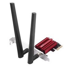 Dual Band AC1200 PCIe Network Card for Desktop with Bluetooth 5.1, Red