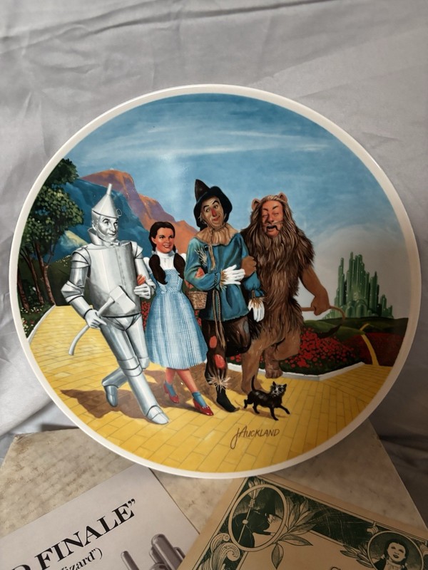 Knowles 1979 the Grand Finale Wizard of oz Collector's Plate MIB COA