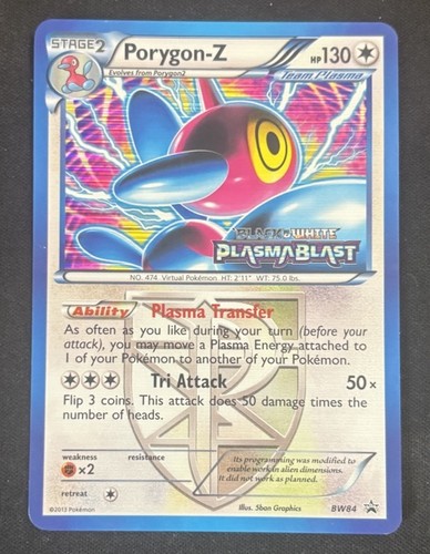 Pokemon Porygon-Z BW84 - Plasma Blast Promo Holo Prerelease Rare Promo