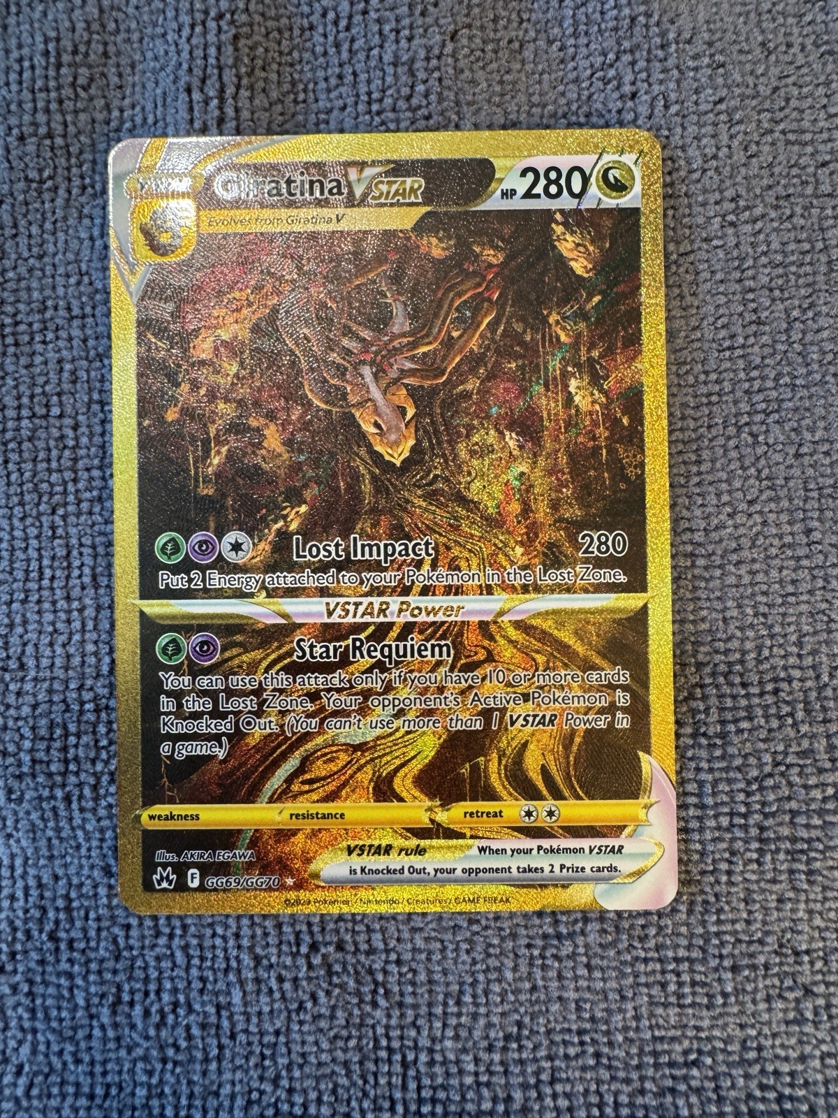 Pokemon TCG Giratina VSTAR GG69/GG70 Galarian Gallery Rare Holo NM 