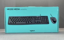 Logitech MK200 Media Keyboard  Mouse Combo   USB Wired   Brand New Sealed