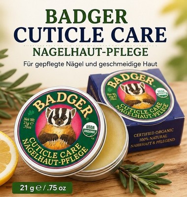 Badger Cuticle Care Nagelhautpflege 21 g Shea Butter USDA Organic