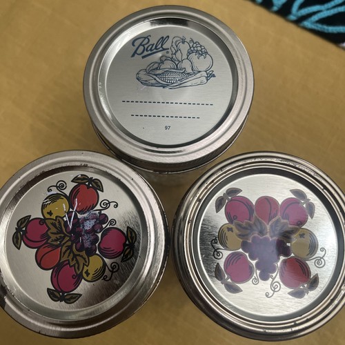 Vintage (3) Gesteppte Kristallkugel Dose Marmelade Rechnungsdose, Vorratsglas Deko - Bild 2 von 13