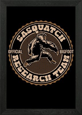 Gerahmtes Wandbild Poster Leinwanddruck Bild von Sasquatch Research Team