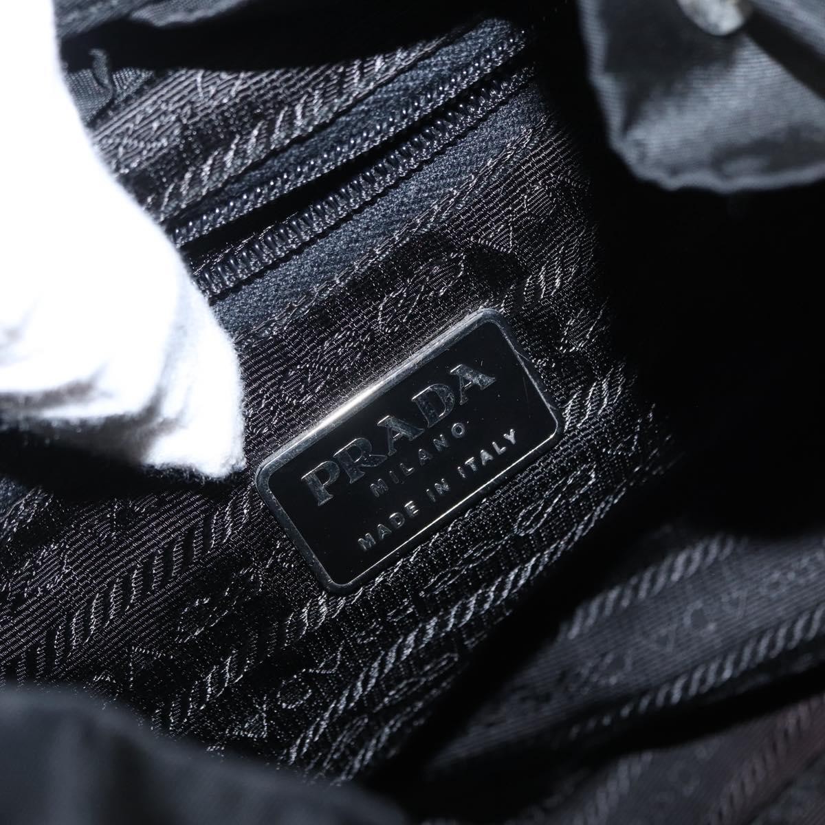 Prada Double Front Pocket Backpack Tessuto Black Nylon Backpack Bag Authentic thumbnail 6