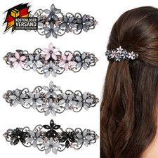 Elegante Damen Haarspangen Vintage Strass Bl&uuml;ten Dekor f&uuml;r Hochzeit Braut