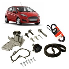 Kit Distribuzione Gates con Pompa Acqua e Cinghia Esterna Ford Fiesta Vi Benzina - Miniatura 1