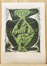 1959 Pablo Picasso  Mini Poster Original Lithograph Printed by Fernand Mourlot