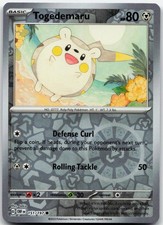 TOGEDEMARU 151/197 COMMON OBSIDIAN FLAMES POKEMON REVERSE HOLO NM