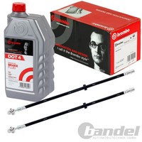 2Xbrembo Bremsschlauch VA+1L Brembo DOT 4 Passend FüR Audi A3 8L1 Seat Leon 1M1