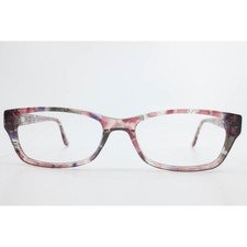 Chelsea Morgan CM 202230 PK Pink Purple Marble Rectangular Eyeglass Frames 53-17