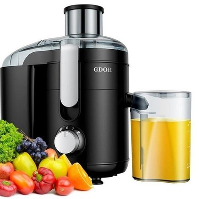 GDOR Dual Speeds Centrifugal Extractor Machines 2.5'' Feed Chute, for Fruits Vegs