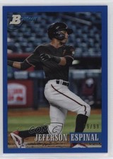 2021 Bowman Heritage Prospects Blue Chrome Refractor 49/99 Jeferson Espinal k2j