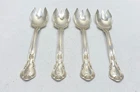 Gorham Chantilly Sterling Silver Ice Cream Fork Set 4 Piece Monogrammed 5-3/8"