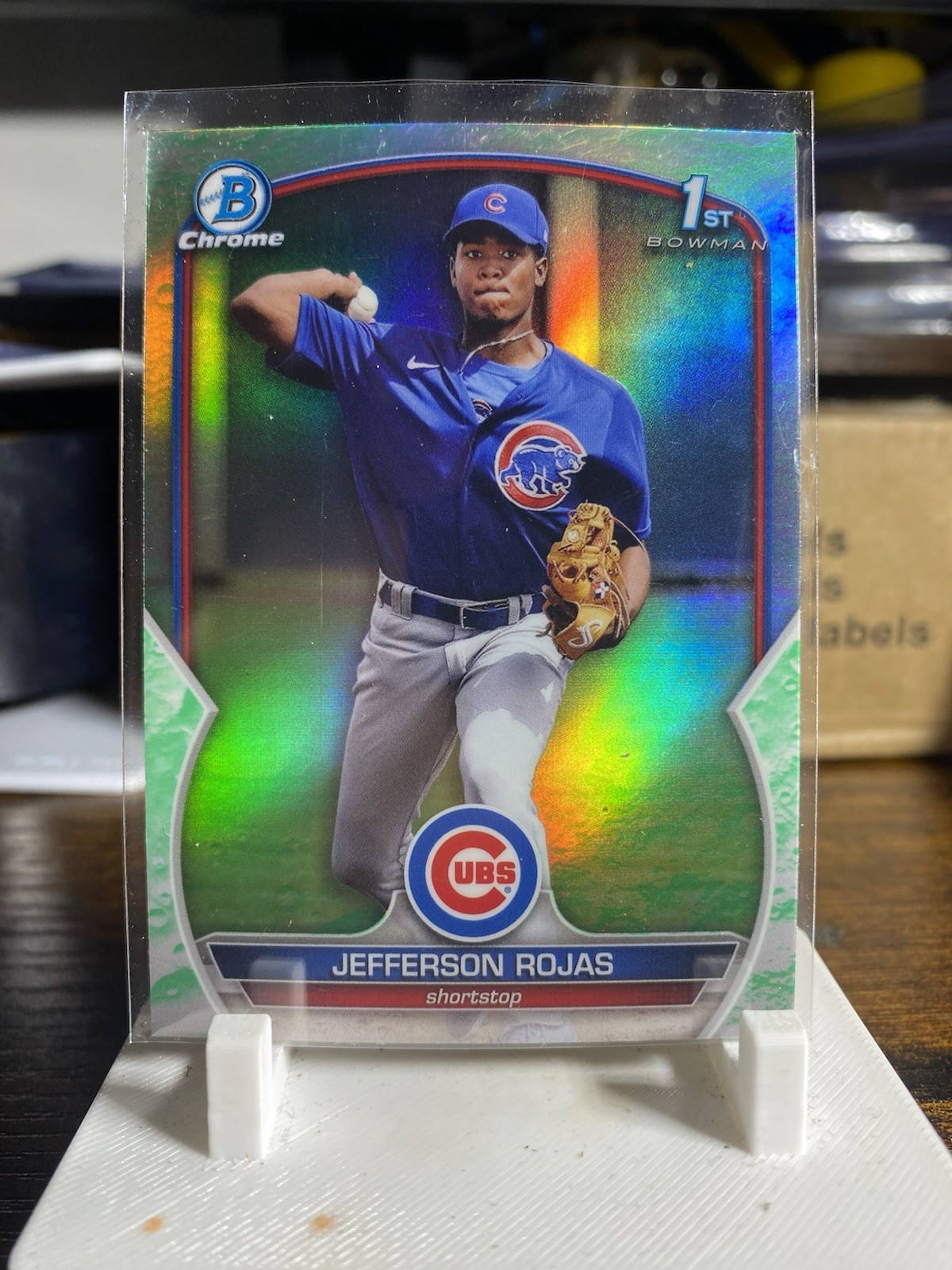 2023 Bowman Chrome 1st #BCP-70 Jefferson Rojas Lunar Glow Refractors