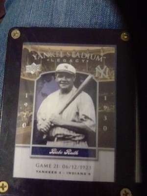 1920 1930  Upper Deck Multi-Product Insert Yankee Stadium Legacy Babe Ruth