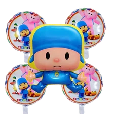 Pocoyo and Friends Balloon Set Kids Birthday Party Balloons Helium Gift Round