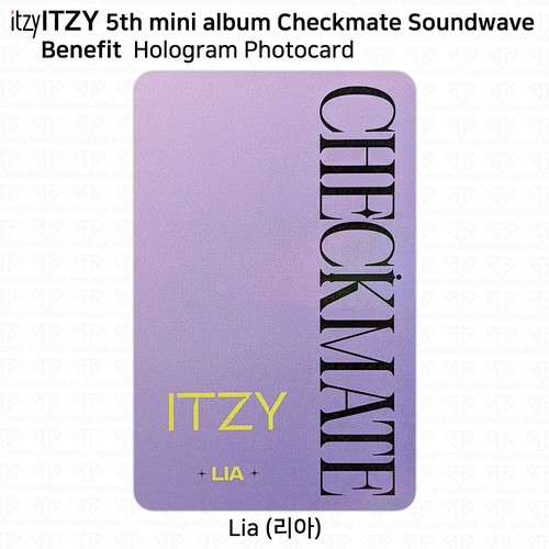 ITZY 5th Mini Album Checkmate Photocard Soundwave JYP Shop Music Plant Benefits - Picture 22 of 52