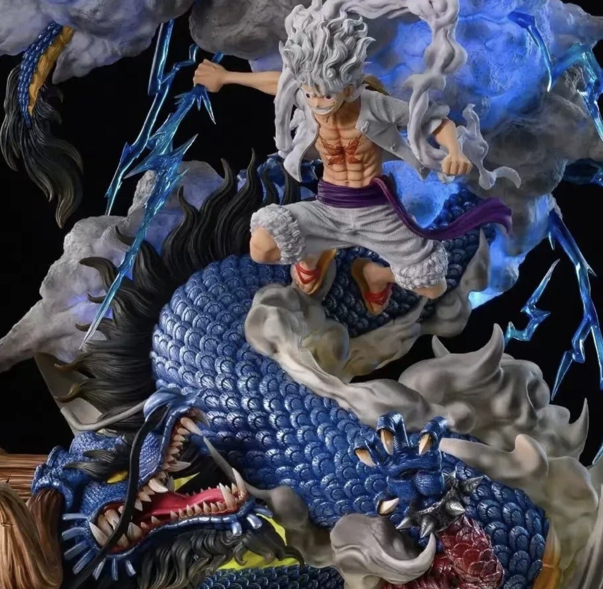 LUFFY GEAR 5 Figure One Piece Figure Luffy Vs Kaido Dragon Figure PVC