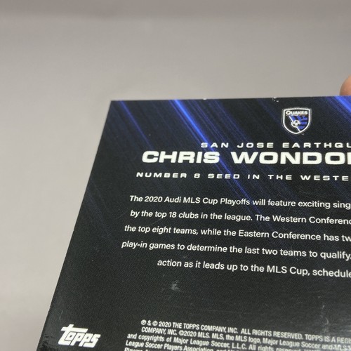 2020 Topps MLS Playoffs Red /10 Chris Wondolowski #16A - Picture 12 of 13