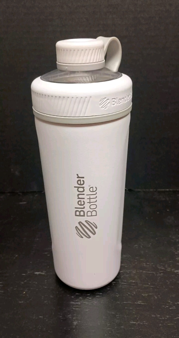 Blender Bottle Radian 26 oz. Insulated Stainless Steel Cup Loop White