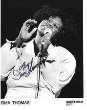 * IRMA THOMAS * signed 8x10 photo * SOUL QUEEN OF NEW ORLEANS * COA * 4