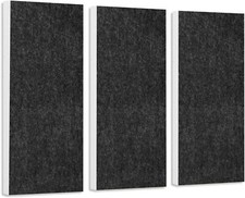 Schallabsorber-Set Colore aus Basotect G+ Schalldämmung - 3 Elemente Anthrazit