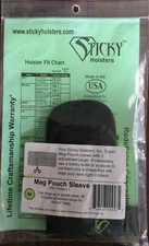 Sticky Mag Pouch Sleeve Fits Any Pistol Magazine Black Finish