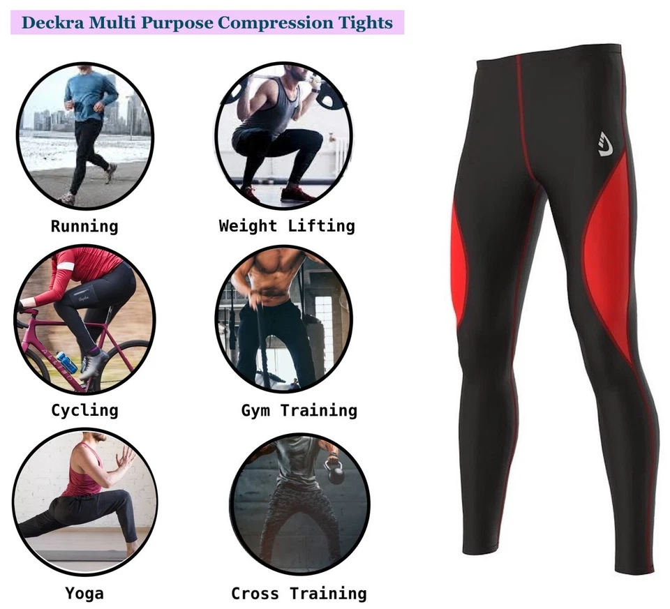 New Mens Skin Fit Tights Compression Baselayer Gym Workout Running Active Tight - Image 4 of 4