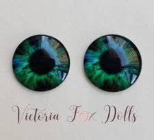 Blythe Doll Eyechips Realistic Green Eye Chips 14mm Custom Furby Ooak Blythe Bjd