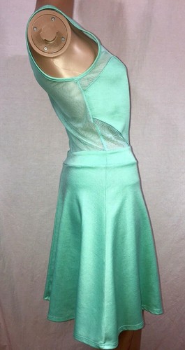 LA Hearts Womens Medium Fit & Flare Mint Green Dress - Picture 4 of 10
