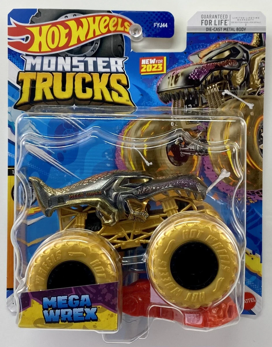 Hot Wheels Car MONSTER TRUCKS MEGA WREX Connect And Crash Car Collector  Edition Metal Diecast Model Cars Toys