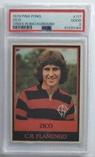 1978 Ping Pong Zico Trees in Background #117 PSA 2