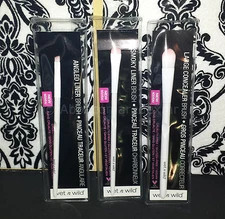 (3) Wet N Wild Makeup Brush - Concealer, Angled Liner & Smoky Liner Brush VEGAN