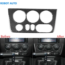 For Hummer H3 06-10 Real Carbon Fiber Center Console AC Switch Panel Cover Trim