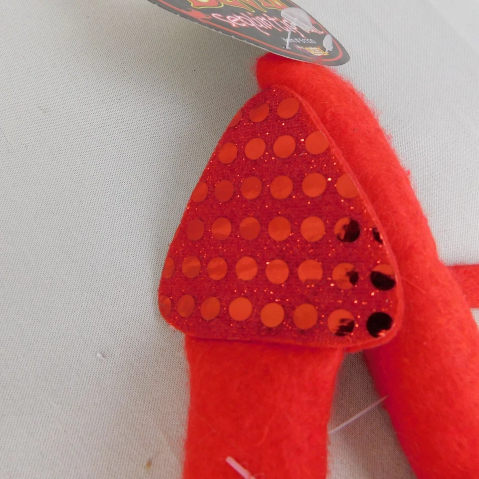 Lo último Glam Diablo Cuerno Diadema y Lentejuelas Punta Cola Halloween Disfraz Kit #6203 Foto 3 de 4