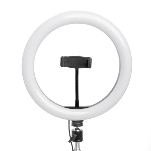 Kit de luz de anillo de 10" soporte y montaje en teléfono inteligente iluminación LED fotografía maquillaje - Imagen 8 de 12