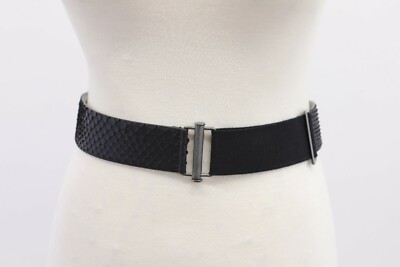 NWT$845 Brunello Cucinelli Women Python Leather Belt W/Adjustable Strap SzM A186