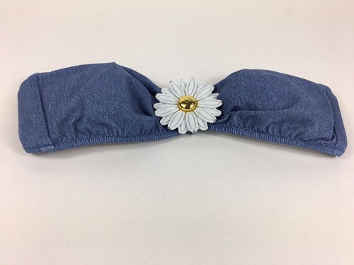 Victoria’s Secret Badeanzug Bikini Oberteil BH Bandeau trägerlos gepolstert kleine Blumen - Bild 1 von 6