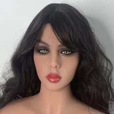 (TPE Head) Realistic Oral Sex Doll Real Head Masturbator Life Oral Sex Toy Male