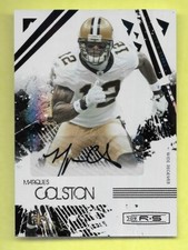 MARQUES COLSTON 2009 DONRUSS R & S FOIL SP AUTOGRAPH AUTO CARD #'D/ 100 NFL